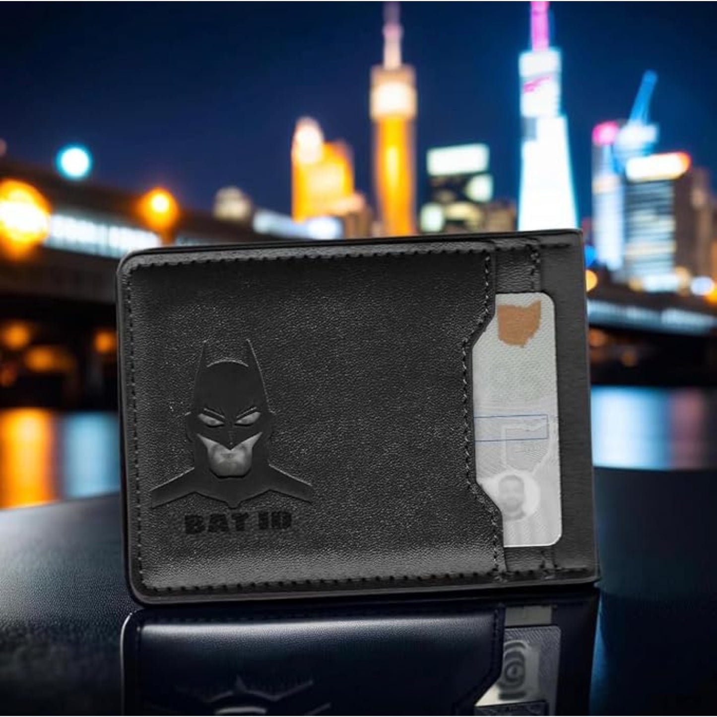 Cartera de cuero diseño personalizado Batman